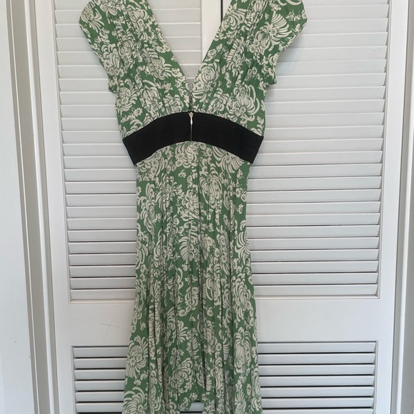 Trashy Diva green mums pinup rockabilly dress size 2 - Picture 6 of 8